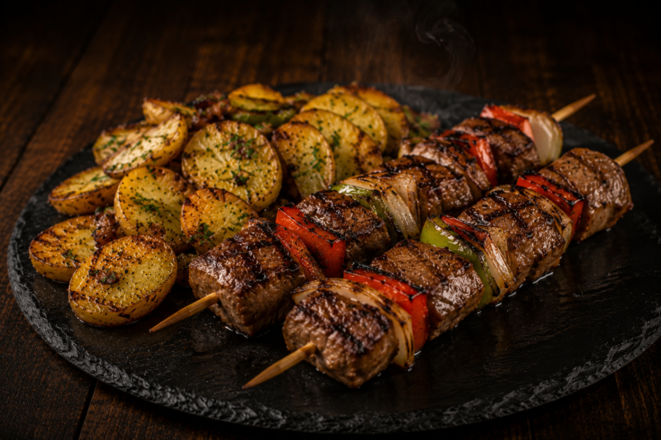 Balkan-Spezialität vom Holzkohlegrill im Balkan Grill Pešter Mainz – Gericht 5